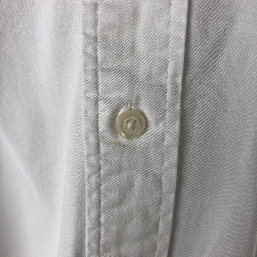 Tommy Hilfiger short-sleeved button-down shirt, men's size L cotton white type Vintage Second Hand