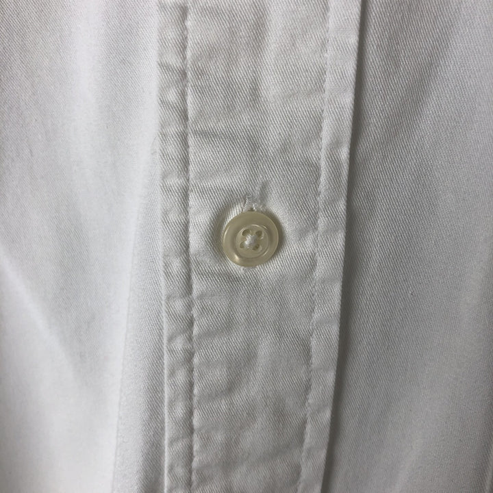 Tommy Hilfiger short-sleeved button-down shirt, men's size L cotton white type Vintage Second Hand