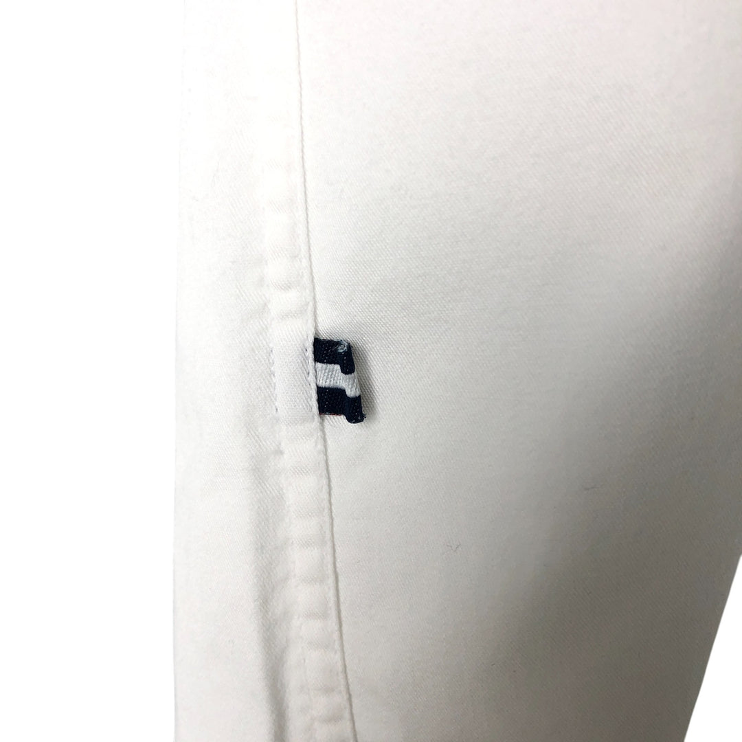 Tommy Hilfiger short-sleeved button-down shirt, men's size L cotton white type Vintage Second Hand