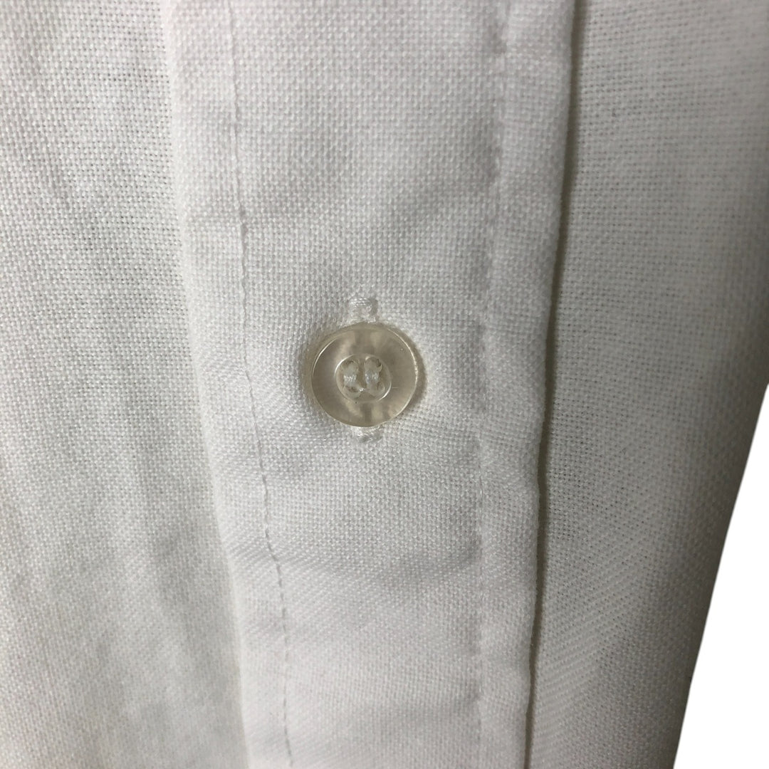 Edwards Short Sleeve Button-Down Shirt, Made in USA, Men's Size L cotton white type Vintage Second Hand