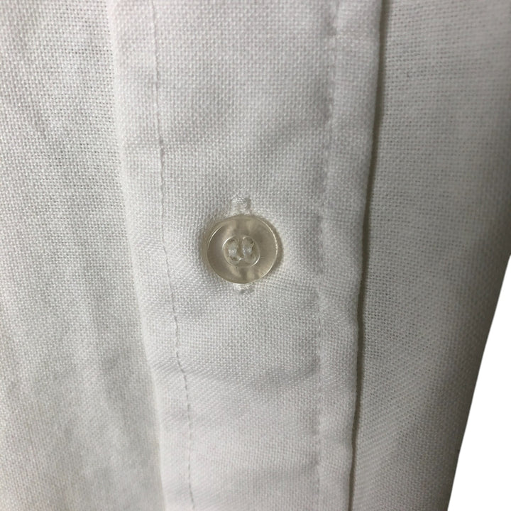 Edwards Short Sleeve Button-Down Shirt, Made in USA, Men's Size L cotton white type Vintage Second Hand