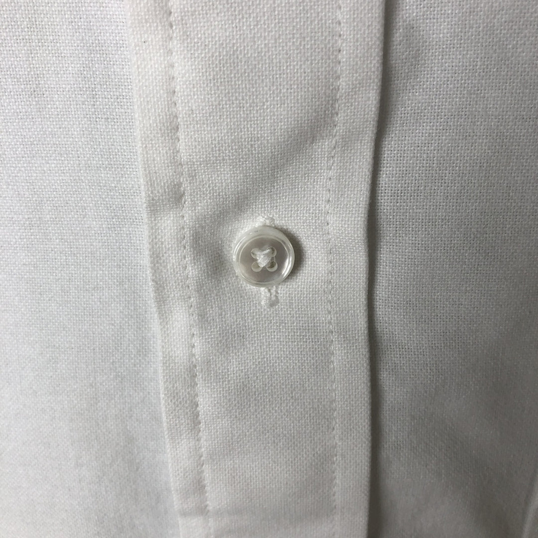 STAFFFORD Short Sleeve Button-Down Shirt, Made in USA, Men's Size XL cotton white type Vintage Second Hand
