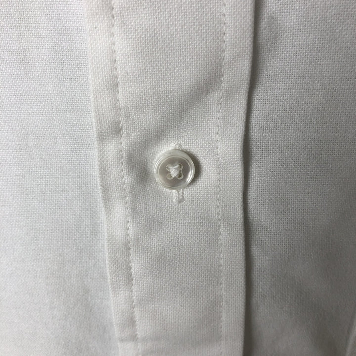 STAFFFORD Short Sleeve Button-Down Shirt, Made in USA, Men's Size XL cotton white type Vintage Second Hand
