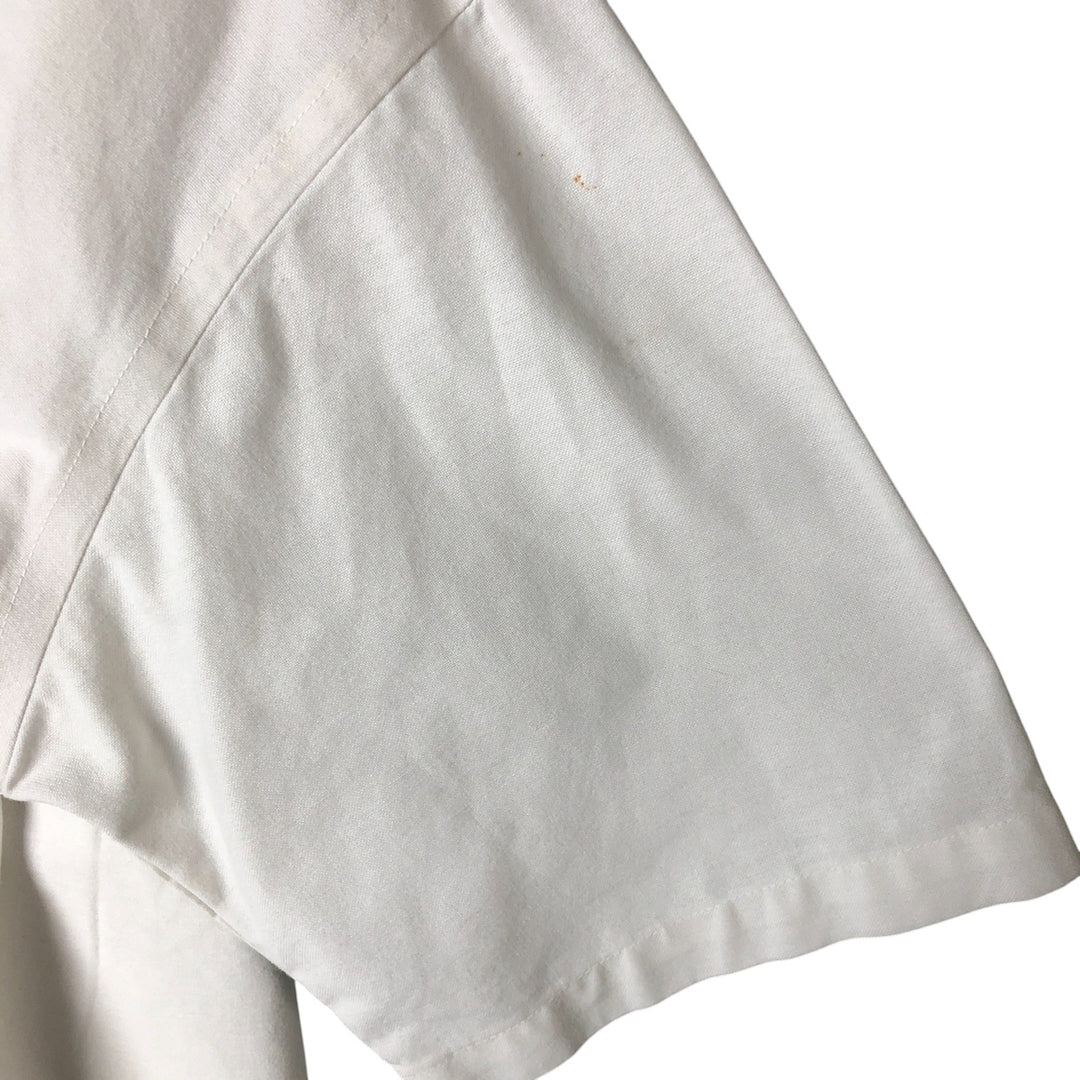 STAFFFORD Short Sleeve Button-Down Shirt, Made in USA, Men's Size XL cotton white type Vintage Second Hand
