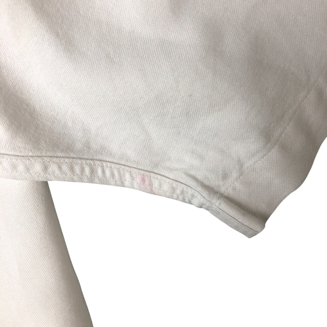 90'S LLBean Vintage Short Sleeve Button-Down Shirt, Made in USA, Men's Size L cotton white type Vintage Second Hand