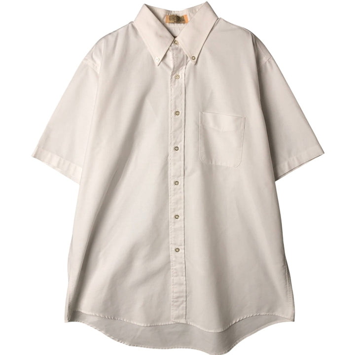 90'S LLBean Vintage Short Sleeve Button-Down Shirt, Made in USA, Men's XL cotton white type Vintage Second Hand