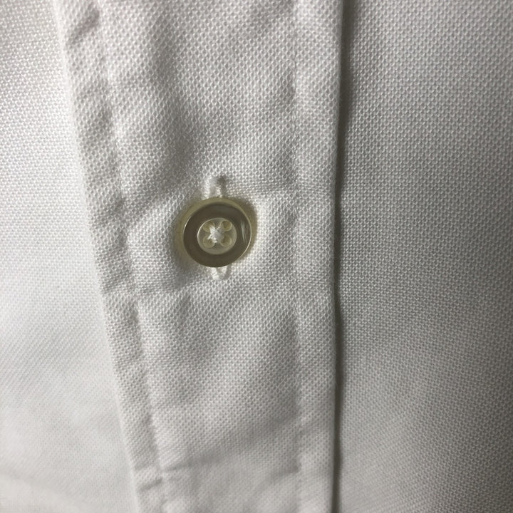 90'S LLBean Vintage Short Sleeve Button-Down Shirt, Made in USA, Men's XL cotton white type Vintage Second Hand