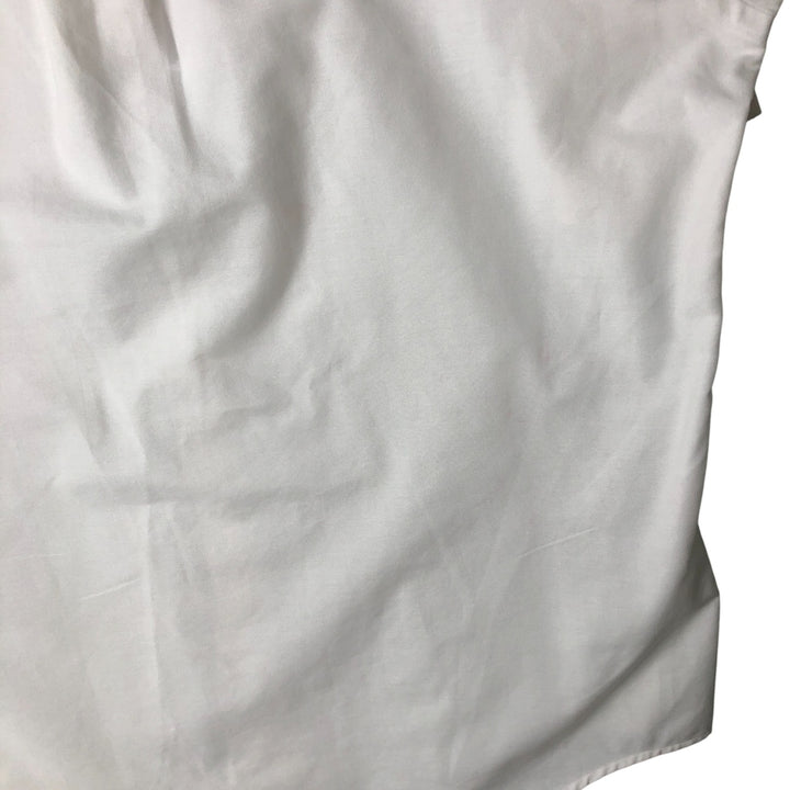 90'S LLBean Vintage Short Sleeve Button-Down Shirt, Made in USA, Men's XL cotton white type Vintage Second Hand