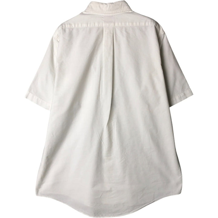 90'S Brooks Brothers Est. 1818 short-sleeved button-down shirt, Made in USA, Men's Size L, Vintage cotton white type Vintage Second Hand