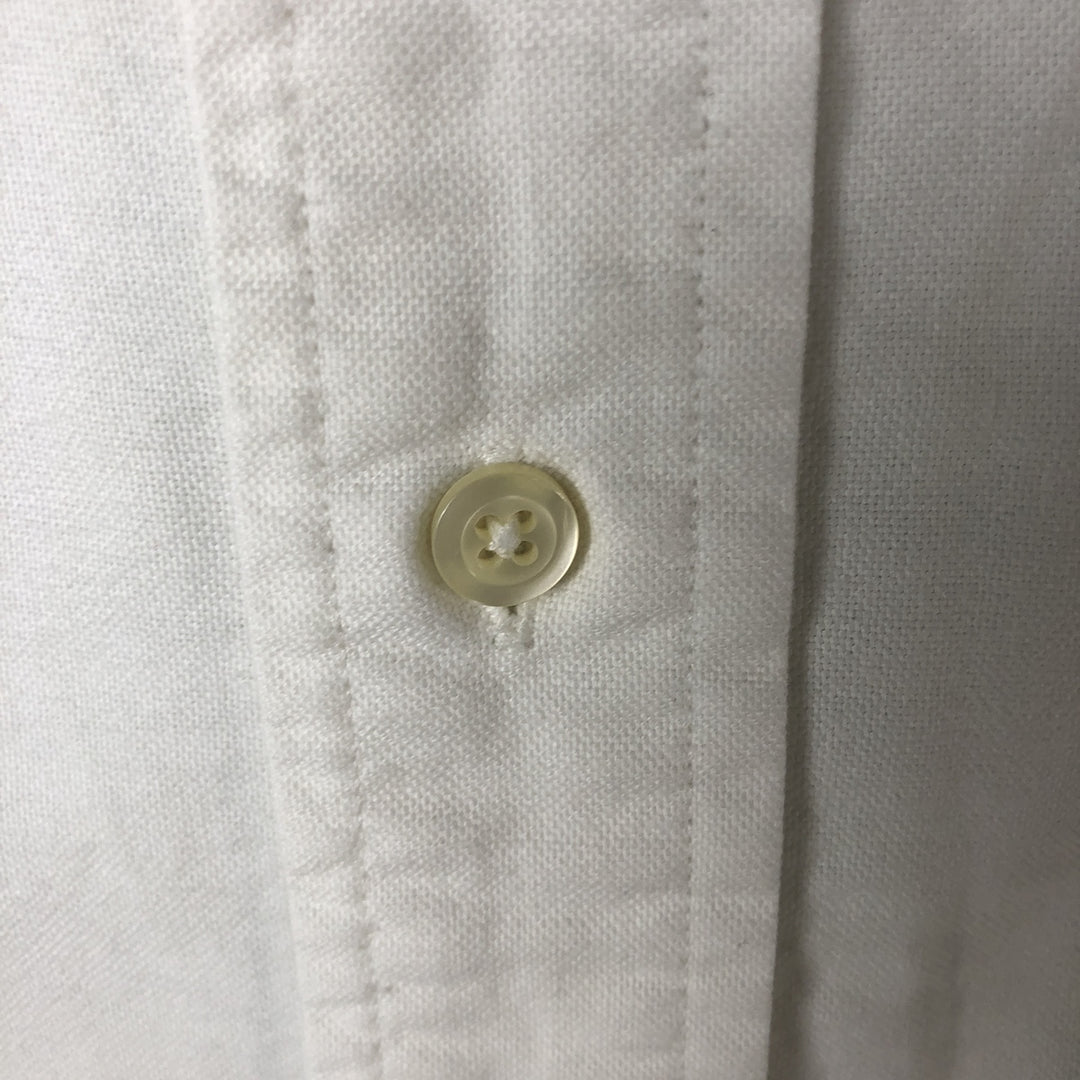 90'S Brooks Brothers Est. 1818 short-sleeved button-down shirt, Made in USA, Men's Size L, Vintage cotton white type Vintage Second Hand