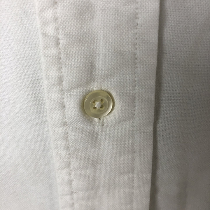 90'S Brooks Brothers Est. 1818 short-sleeved button-down shirt, Made in USA, Men's Size L, Vintage cotton white type Vintage Second Hand