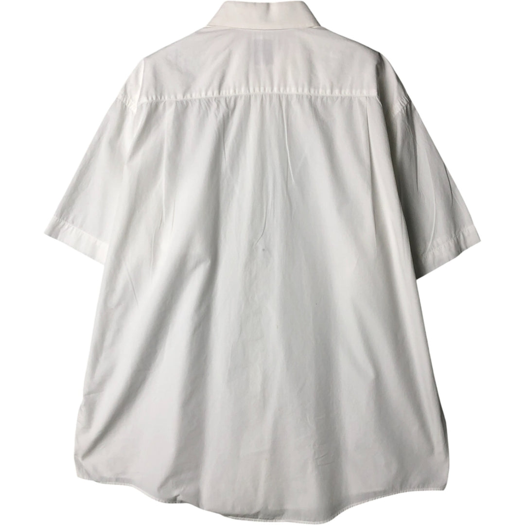 Vintage 80s-90'S Brooks Brothers MAKERS short-sleeved cotton shirt, Made in USA, Men's XL cotton white type Vintage Second Hand