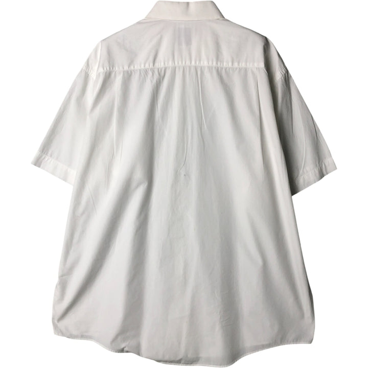 Vintage 80s-90'S Brooks Brothers MAKERS short-sleeved cotton shirt, Made in USA, Men's XL cotton white type Vintage Second Hand