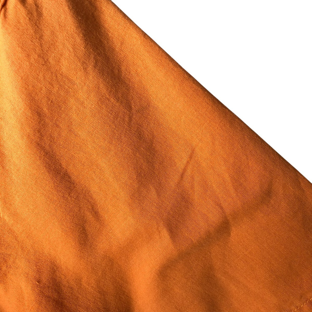 2000'S Columbia Wide Collar Short Sleeve Linen Box Shirt, Men's Size L Lamy orange type Vintage Second Hand
