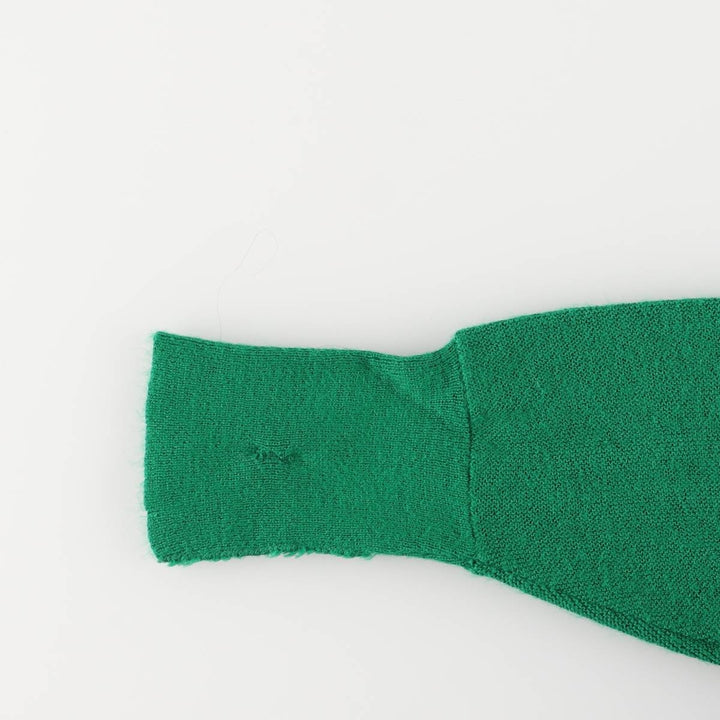 Vintage 70s-80'S Lacoste IZOD knit cardigan, men's size L unclear green type Vintage Second Hand