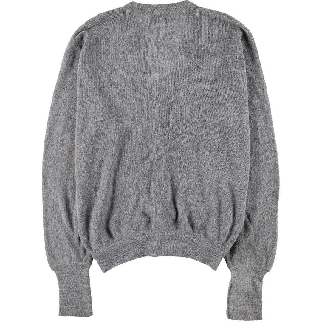 Vintage 1970'S Lord Jeff Jefflinks acrylic knit cardigan, made in the USA, size L, men's. Oron Acrylic gray type Vintage Second Hand
