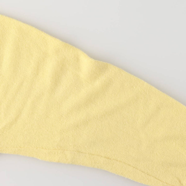 80s-90'S Lacoste IZOD Acrylic Knit Cardigan Made in USA Men's L Size Vintage Oron Acrylic yellow type Vintage Second Hand