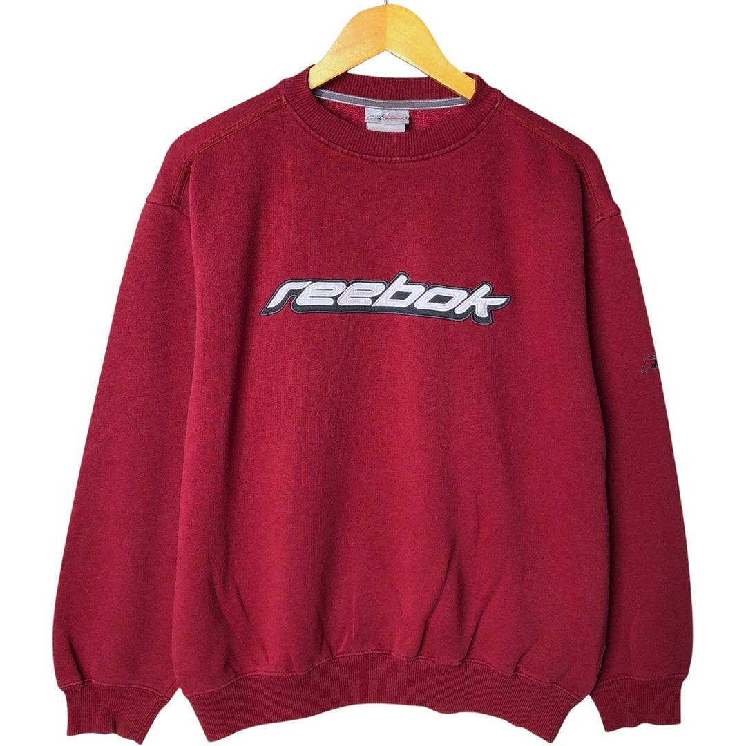 90'S Reebok Logo Sweatshirt, Men's XL Size Vintage unclear red type Vintage Second Hand
