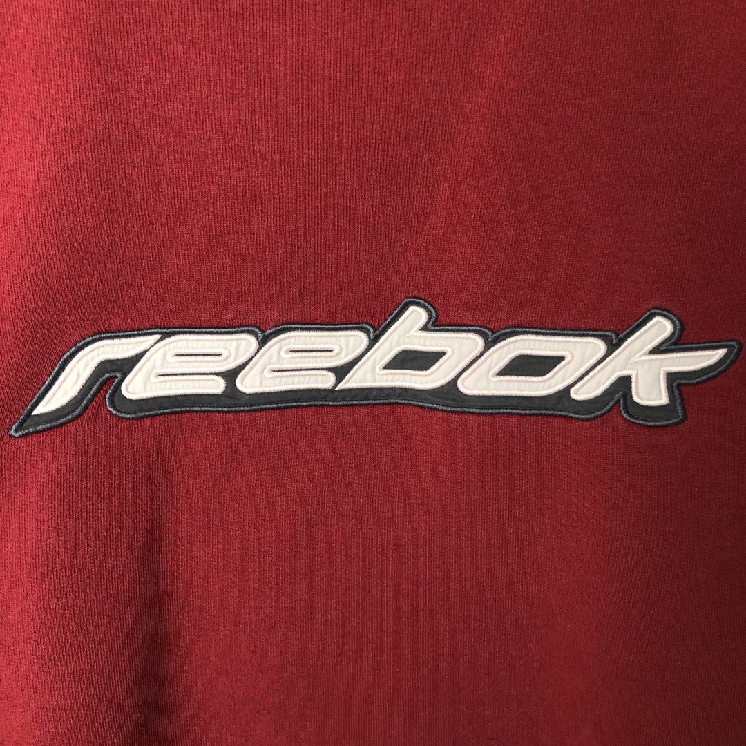 90'S Reebok Logo Sweatshirt, Men's XL Size Vintage unclear red type Vintage Second Hand