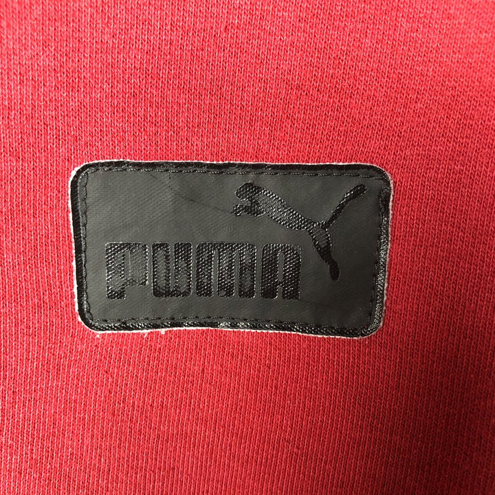 Vintage Puma logo sweatshirt, size L, men's cotton black type Vintage Second Hand