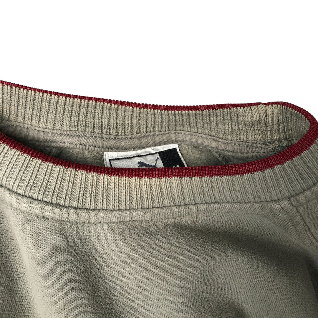 90'S Puma logo sweatshirt, men's size M, vintage unclear Charcoal Vintage Second Hand