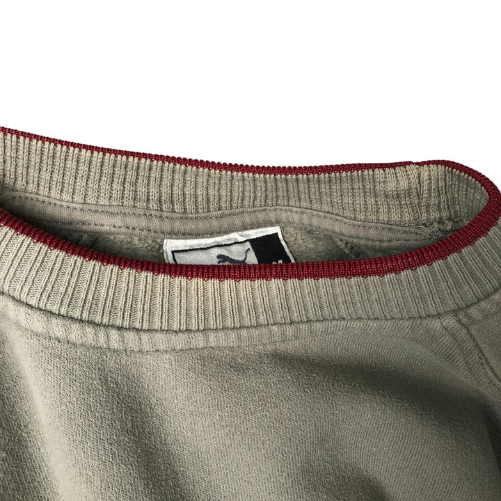 90'S Puma logo sweatshirt, men's size M, vintage unclear Charcoal Vintage Second Hand