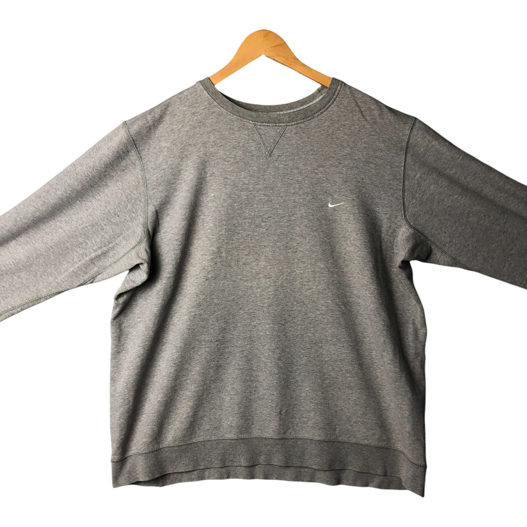 00'S Nike One Point Logo Sweatshirt Trainer Men's XL unclear gray type Vintage Second Hand