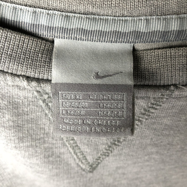 00'S Nike One Point Logo Sweatshirt Trainer Men's XL unclear gray type Vintage Second Hand
