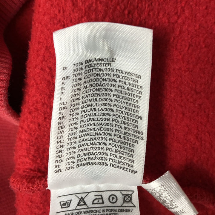 Adidas logo embroidered sweatshirt, size M, men's cotton red type Vintage Second Hand
