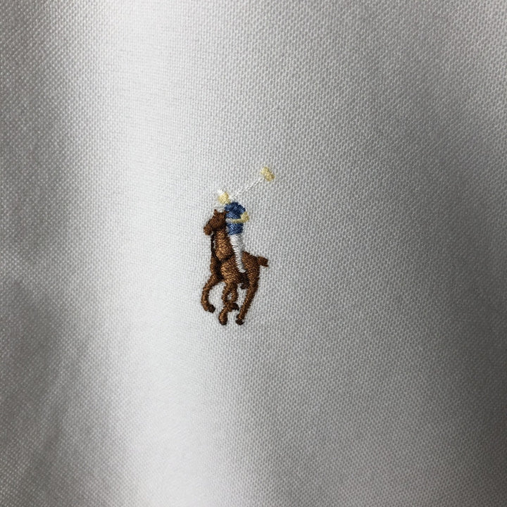 Ralph Lauren YARMOUTH long sleeve button down shirt, men's size M cotton white type Vintage Second Hand