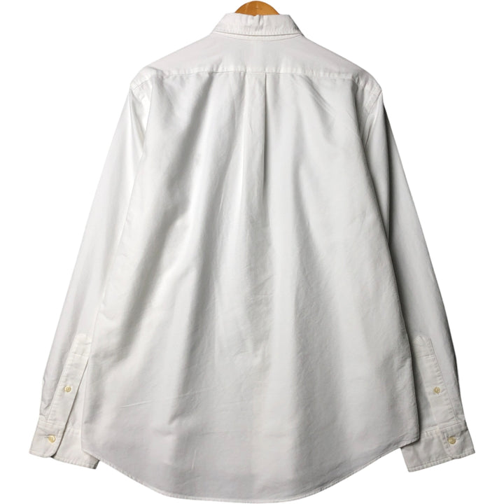 Ralph Lauren Classic Fit Long Sleeve Button Down Shirt, Men's Size L cotton white type Vintage Second Hand