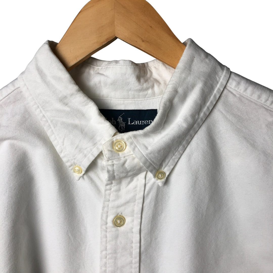 Ralph Lauren Classic Fit Long Sleeve Button Down Shirt Men's XL cotton white type Vintage Second Hand
