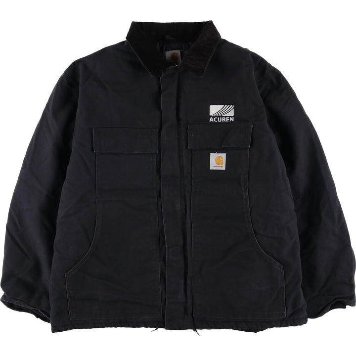 Carhartt Traditional Padded Duck Work Jacket, Made in USA, Men's XXL cotton black type Vintage Second Hand