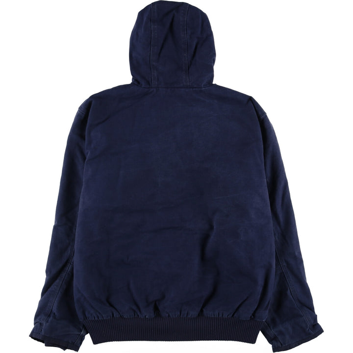 Carhartt Active Jacket, Padded Duck Full-Zip Hoodie, Men's Size L cotton navy blue type Vintage Second Hand