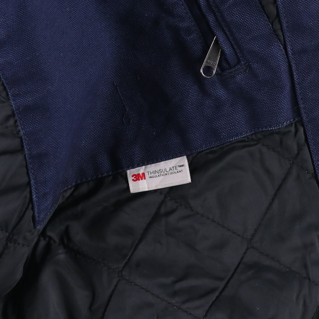 Carhartt Active Jacket, Padded Duck Full-Zip Hoodie, Men's Size L cotton navy blue type Vintage Second Hand