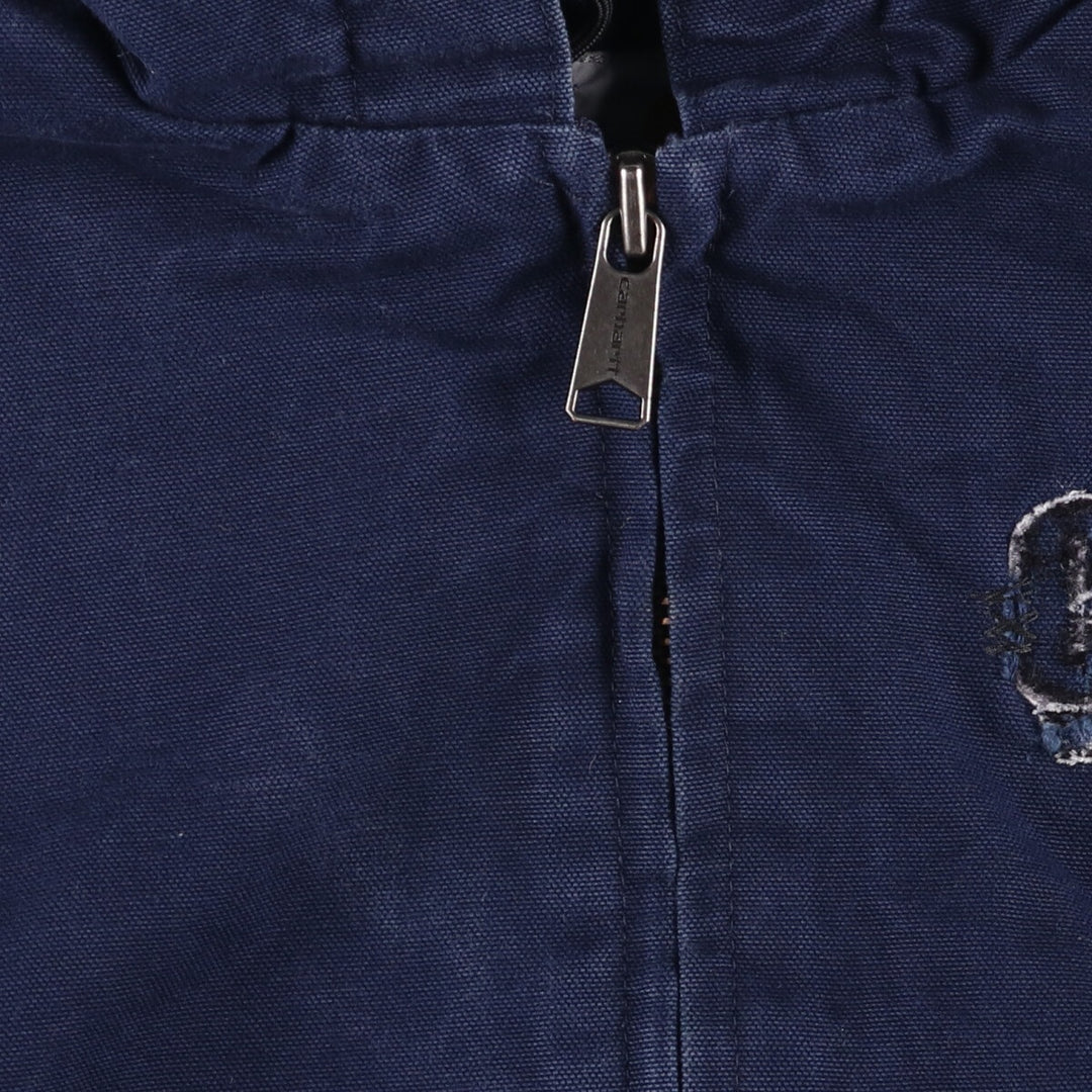 Carhartt Active Jacket, Padded Duck Full-Zip Hoodie, Men's Size L cotton navy blue type Vintage Second Hand