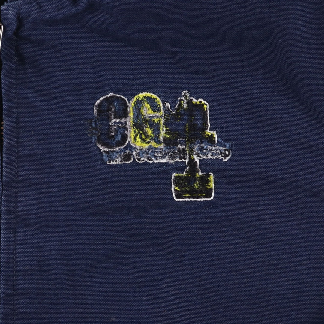 Carhartt Active Jacket, Padded Duck Full-Zip Hoodie, Men's Size L cotton navy blue type Vintage Second Hand