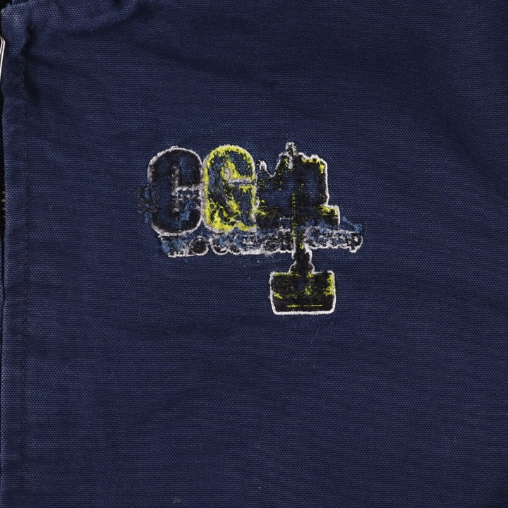 Carhartt Active Jacket, Padded Duck Full-Zip Hoodie, Men's Size L cotton navy blue type Vintage Second Hand