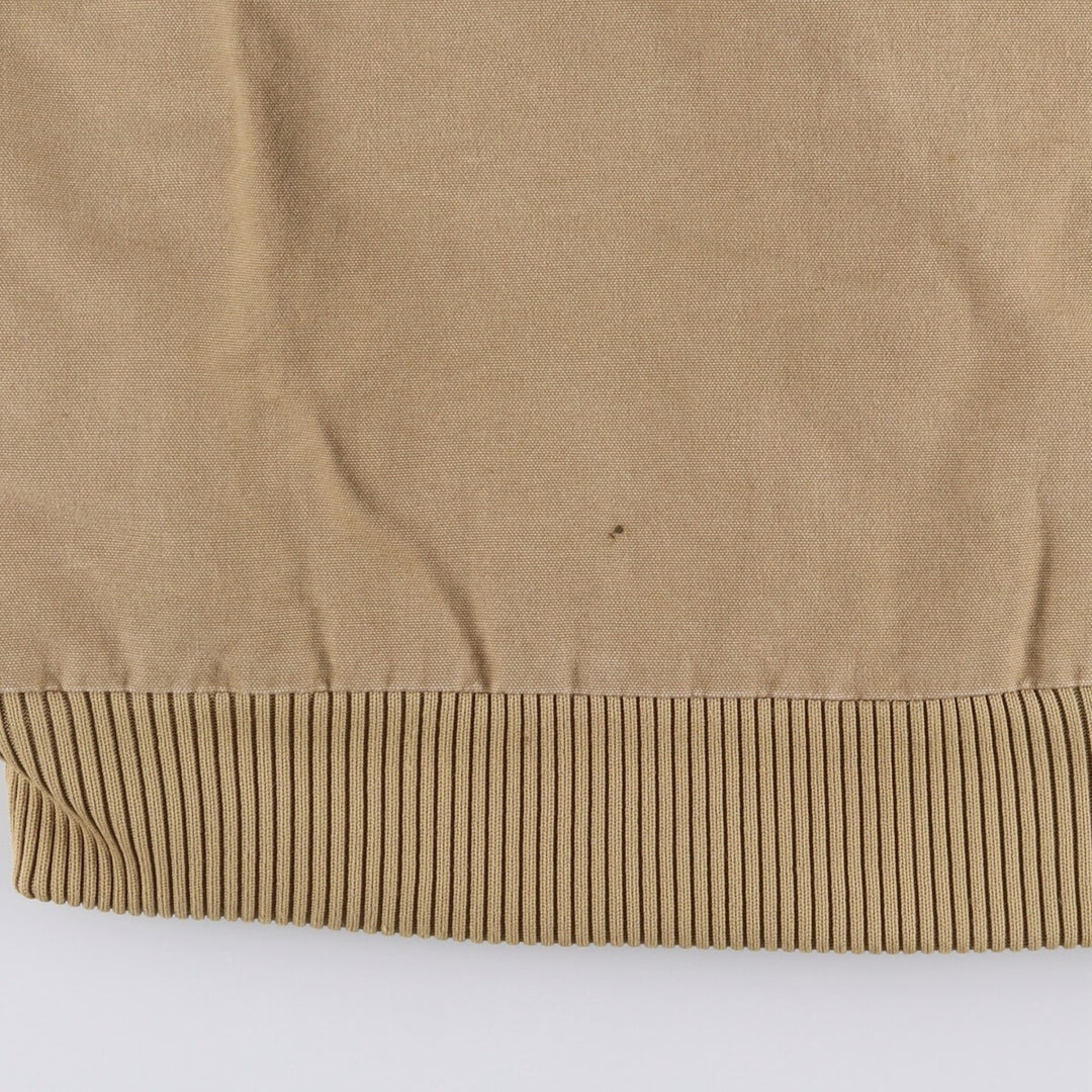 00'S Carhartt Active Jacket, Padded Duck Full Zip Hoodie, Men's Size L cotton Beige type Vintage Second Hand