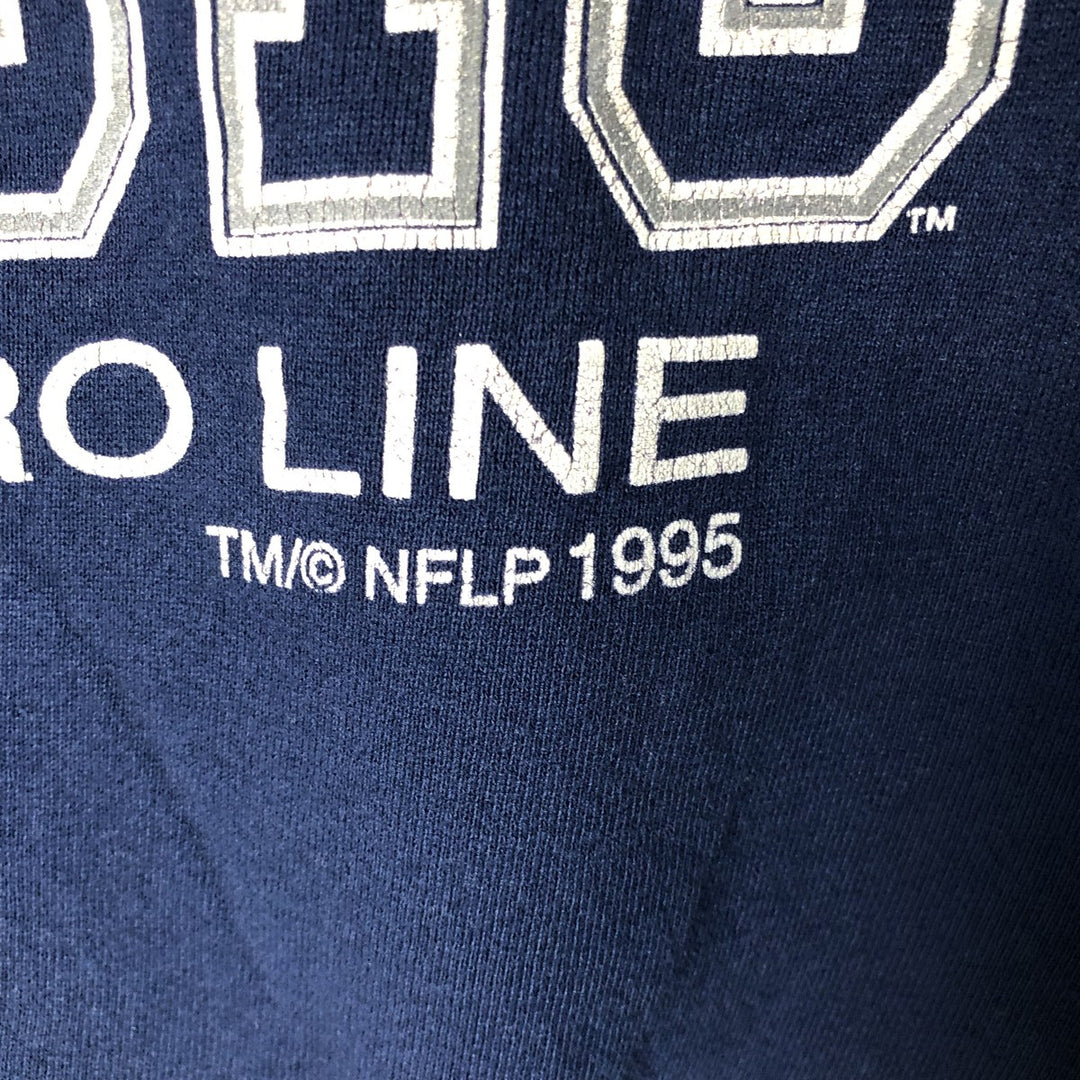Vintage '90'S Russell NFL Dallas Cowboys logo sweatshirt, size L, men's unclear navy blue type Vintage Second Hand