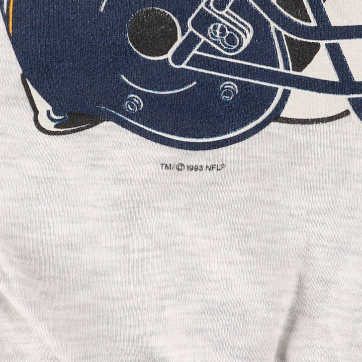 Vintage '90'S Starter NFL Los Angeles Chargers logo sweatshirt, size M, men's cotton gray type Vintage Second Hand