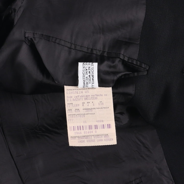 Hugo Boss wool tailored jacket, made in the USA, size L wool black type Vintage Second Hand