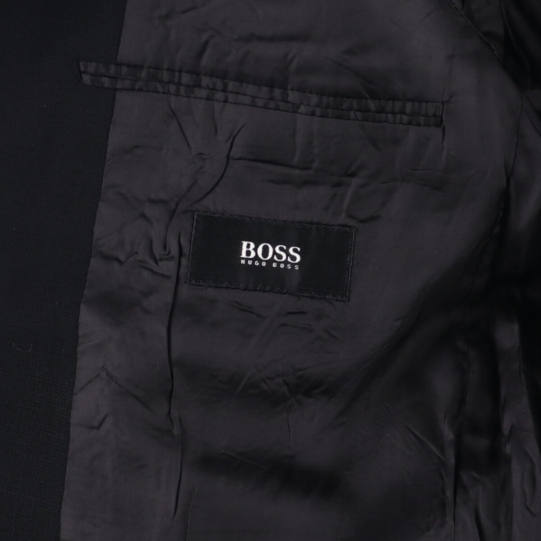 Hugo Boss wool tailored jacket, made in the USA, size L wool black type Vintage Second Hand