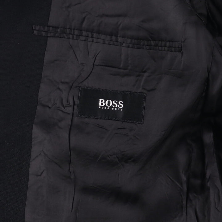 Hugo Boss wool tailored jacket, made in the USA, size L wool black type Vintage Second Hand