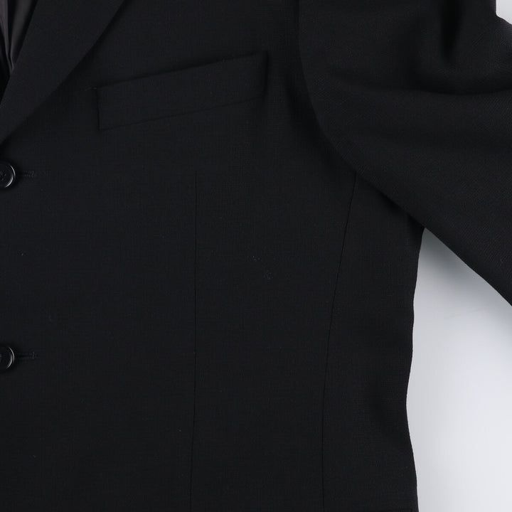 Hugo Boss wool tailored jacket, made in the USA, size L wool black type Vintage Second Hand