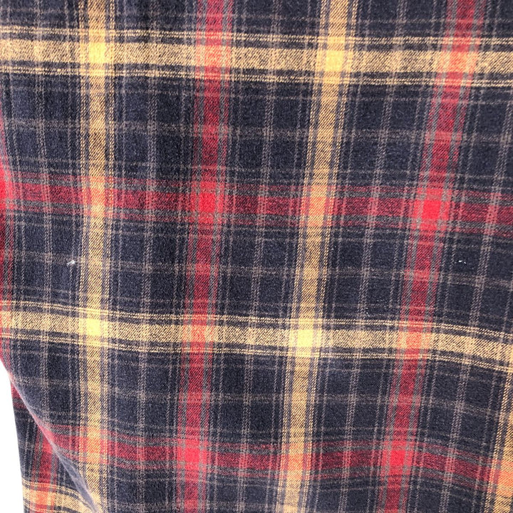 Carhartt Long Sleeve Flannel Check Shirt, Men's XL cotton navy blue type Vintage Second Hand