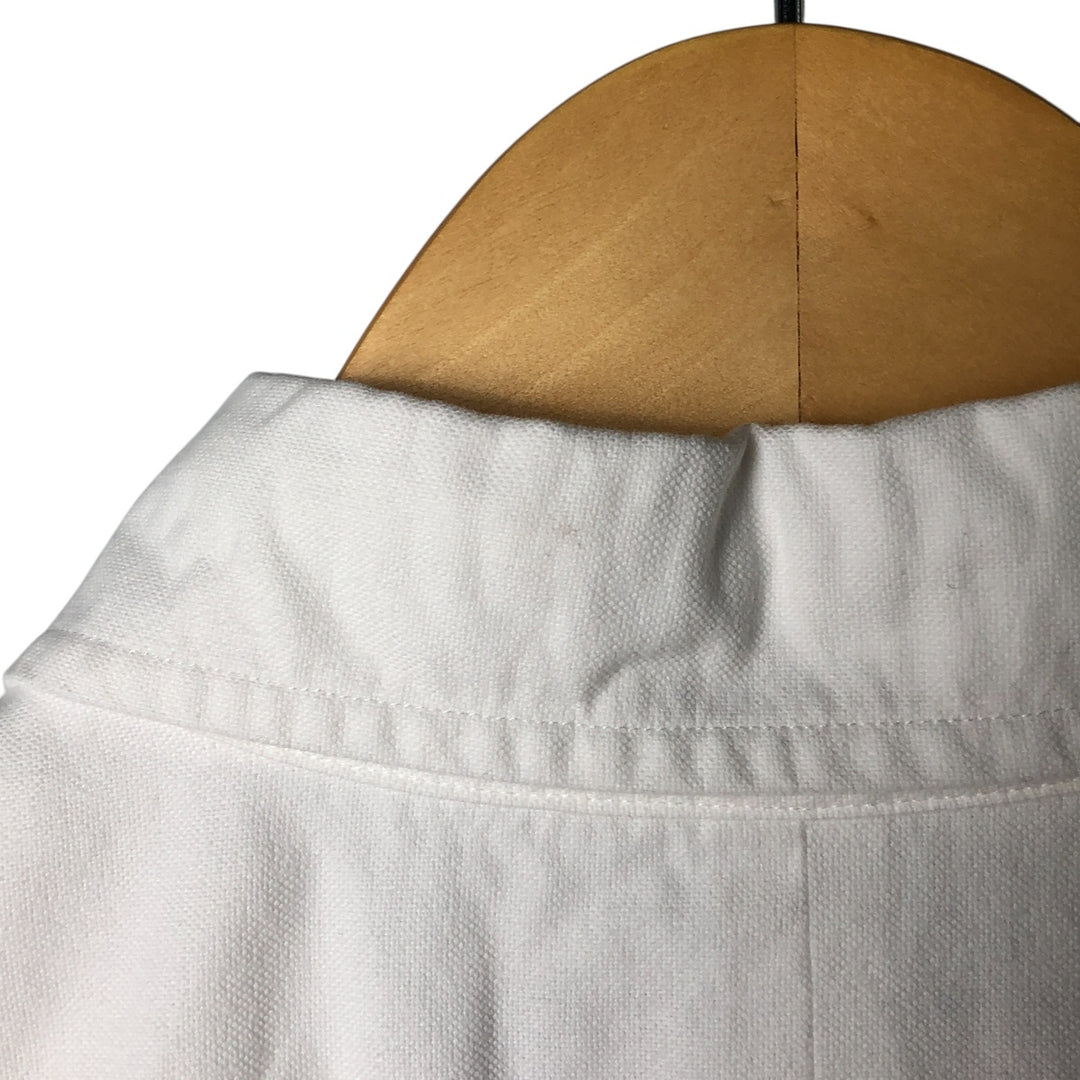 Ralph Lauren short sleeve button down shirt, men's size L cotton white type Vintage Second Hand