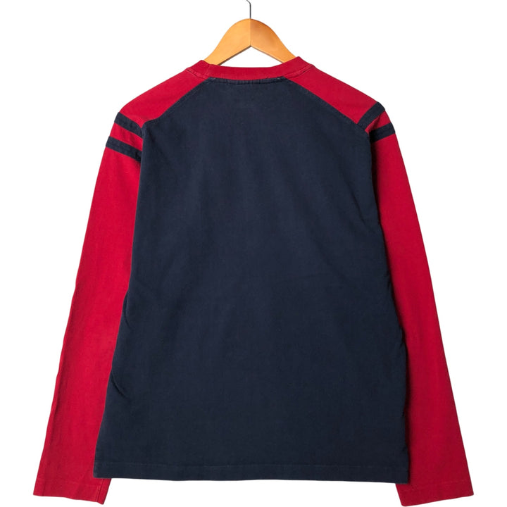 90s-00'S Umbro Long Sleeve T-Shirt, Men's Size Medium cotton navy blue type Vintage Second Hand