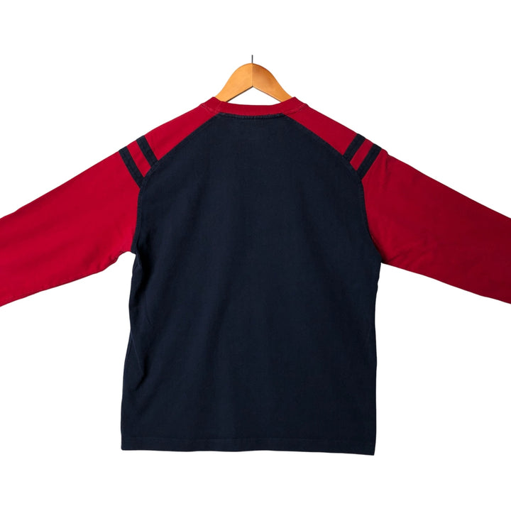90s-00'S Umbro Long Sleeve T-Shirt, Men's Size Medium cotton navy blue type Vintage Second Hand