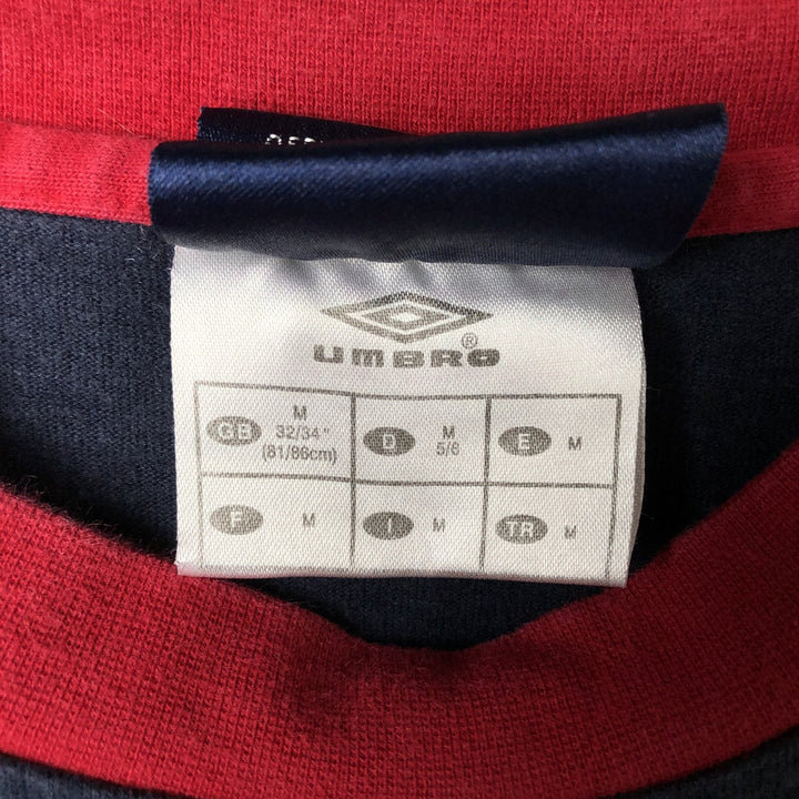 90s-00'S Umbro Long Sleeve T-Shirt, Men's Size Medium cotton navy blue type Vintage Second Hand